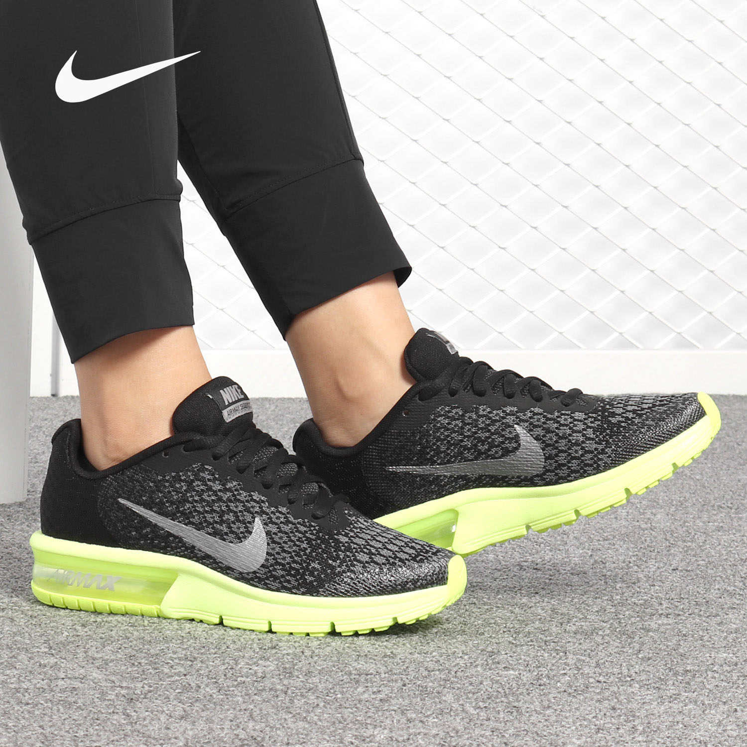Nike/耐克正品2018春夏AIR MAXSEQUENT中大童跑步鞋气垫鞋 869993