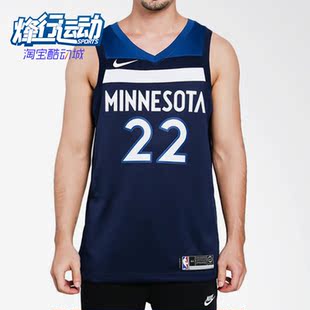 Nike 森林狼队男子篮球运动无袖 球衣864491 419 耐克正品