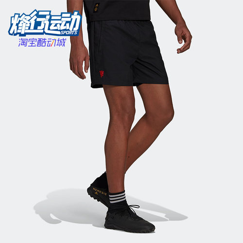 阿迪达斯男子曼联运动足球短裤