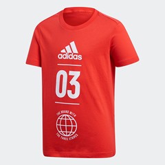 Adidas/阿迪达斯正品儿童时尚潮流舒适短袖休闲运动透气T恤DV1705