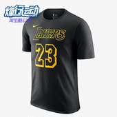 耐克正品 湖人队詹姆斯23号男子新款 运动短袖 Nike T恤AA2591 022