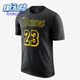 耐克正品 湖人队詹姆斯23号男子新款 运动短袖 Nike T恤AA2591 022