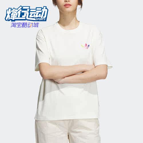 阿迪达斯女子休闲运动短袖T恤