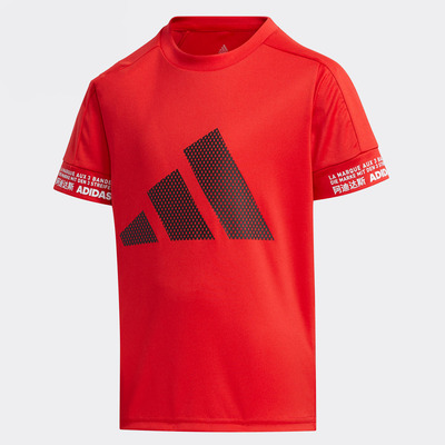 阿迪达斯正品新款男小童运动短袖