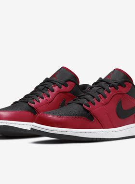 Nike/耐克 Air Jordan Low BlackRed 低帮黑红 553558-605