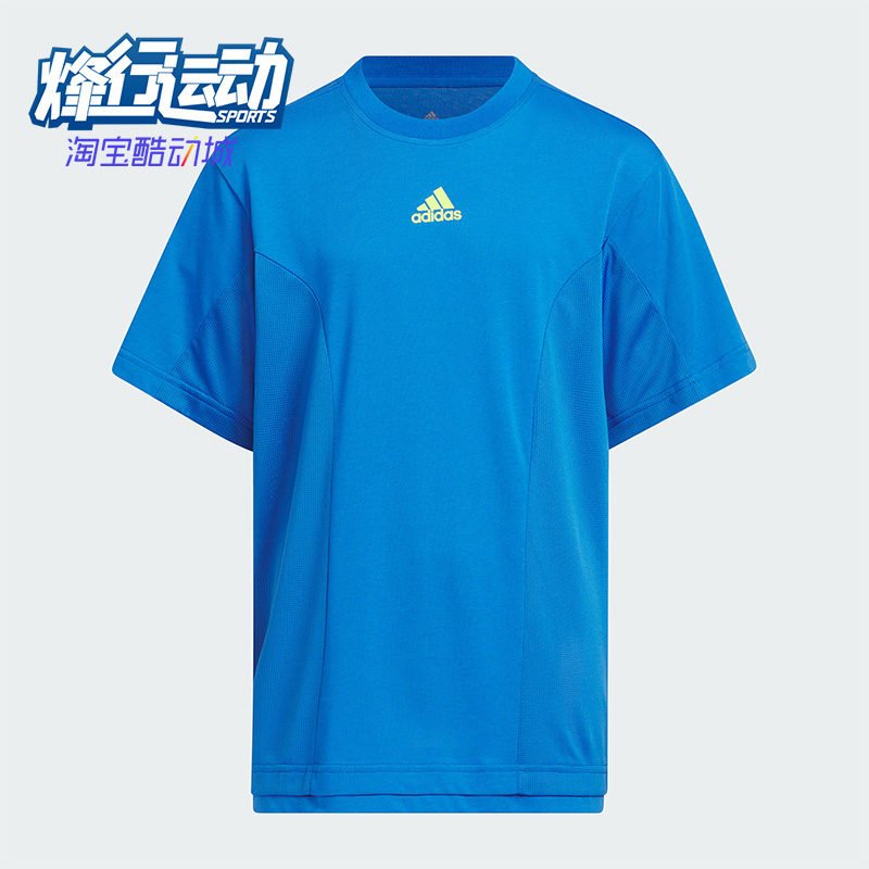 阿迪达斯大童运动短袖
