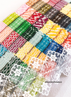 【小堇】tif胶带分装 手帐装饰素材 好用基础 波点格子 看见彩虹