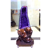 天然紫晶洞摆件 水晶洞 紫水晶 聚宝盆 钱袋子居家风水摆件