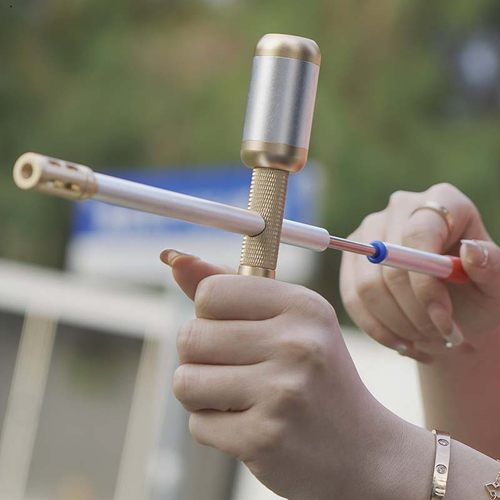 怀旧玩具铝合金7080儿时发射筒