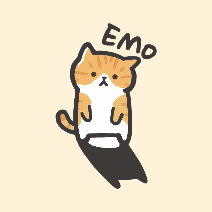 趣味emo猫咪悲伤的猫摩托车电动车车身创意个性汽车贴纸动漫卡通