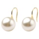 925银升级版 珍珠耳环S925银镀金耳环 Zpurs珍珠耳环金富江同款
