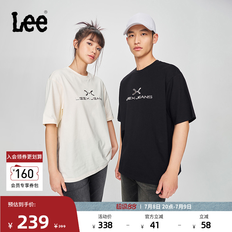 Lee舒适版圆领短袖T恤