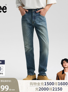 【张凌赫代言】Lee商场款709锥形101+日本Kaihara男牛仔裤A09172