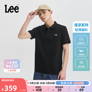 标准印花索罗娜凉感男翻领短袖 Lee24春夏新品 polo衫 LMT008138205