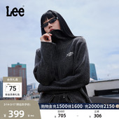 休闲LWT010878209 毛衣开衫 Lee舒适版 高领拉链双色混色效果女长袖