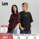 短袖 圆领小Logo印花轻薄复古水洗男女同款 T恤 宽松版 Lee26春夏新品