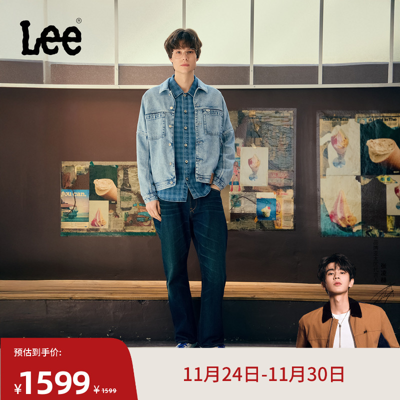 舒适直筒牛仔裤 经典五袋款设计