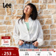 衬衫 Lee25新宽松版 翻领Logo徽标印花天丝白色女长袖 LWT009854207