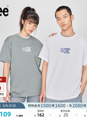Lee舒适版经典圆领Logo印花男女同款短袖T恤休闲潮流LUT0098394LE