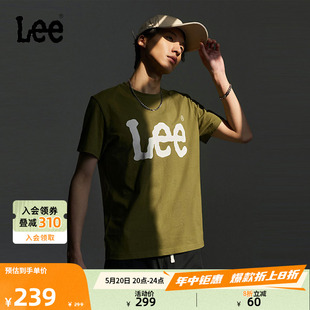 圆领大Logo男短袖 Lee商场同款 24春夏新品 标准版 T恤LMT0075173RX