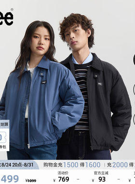Lee舒适版翻领小Logo织标男女款飞行夹克羽绒服休闲LUT0109512RZ