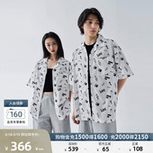 舒适松紧腰设计浅花灰男女款 Lee商场同款 JAXX联名 短裤 MIGHTY