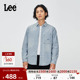 25秋冬新品 舒适版 翻领小三角Logo浅蓝男长袖 Lee商场同款 牛仔衬衫