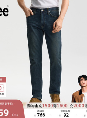 【张凌赫代言】Lee26春夏新品标准中腰726直筒牛仔裤复古深蓝色男
