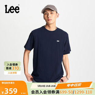 舒适版 Logo印花圆领男短袖 24春夏新品 Lee商场同款 T恤LMT0075253RX