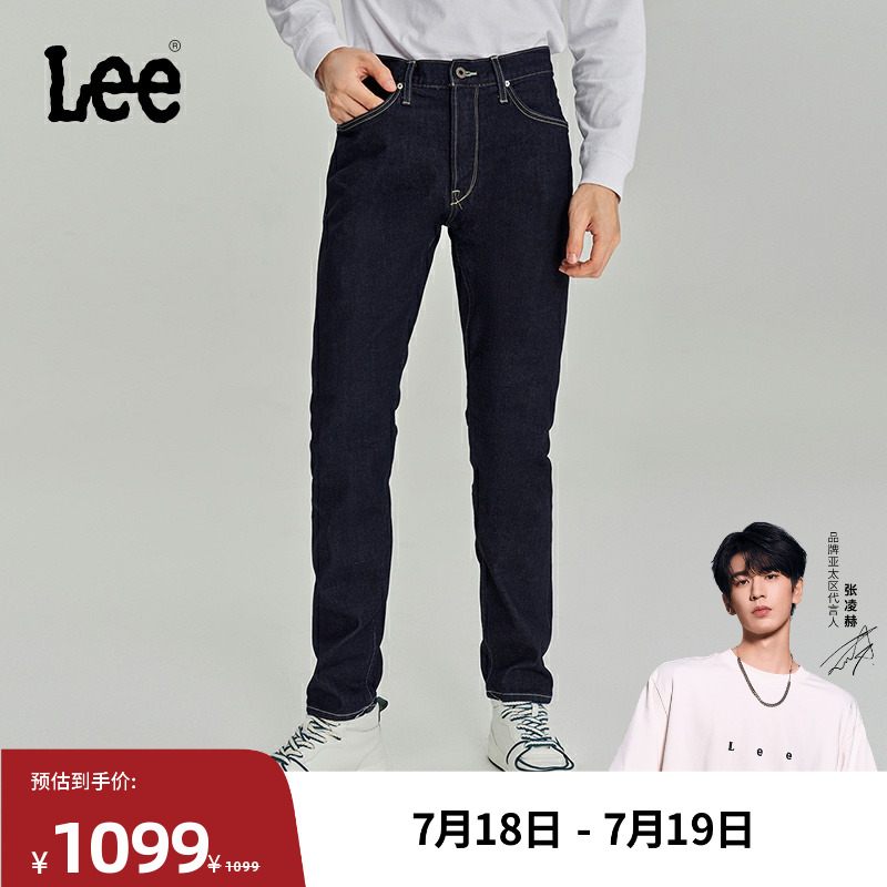 Lee舒适中腰锥形男牛仔裤休闲