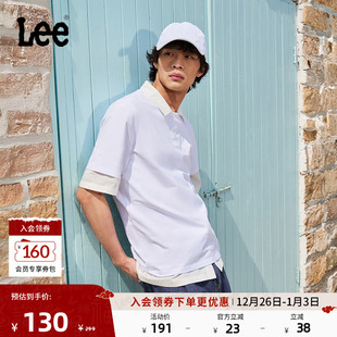 T恤休闲潮流LMT009822K99 圆领Logo徽标印花男短袖 Lee25新品 标准版