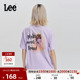 印花女短袖 Lee商场同款 宽松Oversize数码 T恤休闲潮流LWT0076743RT