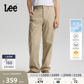 Lee26春夏新小Logo织标宽松直筒轻薄休闲裤 男潮流LMB100762100