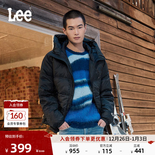 Lee商场同款 连帽男羽绒夹克外套保暖休闲潮流LMT007845204 舒适版
