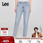 张凌赫代言 Lee商场同款 25新品 413标准高腰小直脚女牛仔裤 潮流