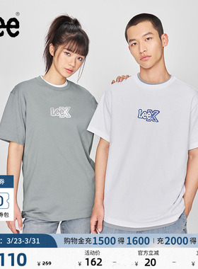 Lee舒适版经典圆领Logo印花男女同款短袖T恤休闲潮流LUT0098394LE