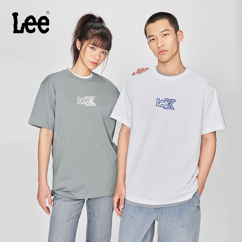 舒适版圆领短袖T恤 胸前品牌标识Logo印花