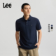 polo衫 翻领小Logo徽标男复古撞色短袖 休闲潮 标准版 Lee26春夏新品