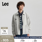 Lee商场同款 翻领Logo男莱卡双面夹克外套休闲LMT011090209 舒适版