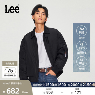 Lee舒适版 美拉德棒球羽绒服夹克外套休闲潮流LUT00900 男女情侣款
