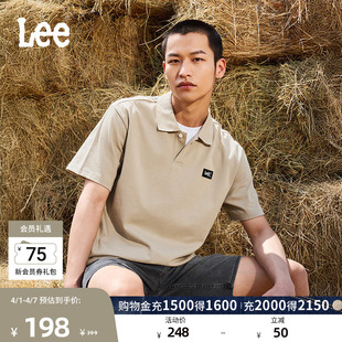 polo衫 LMT009801203 防晒紫外线翻领Logo织标男凉感短袖 Lee舒适版