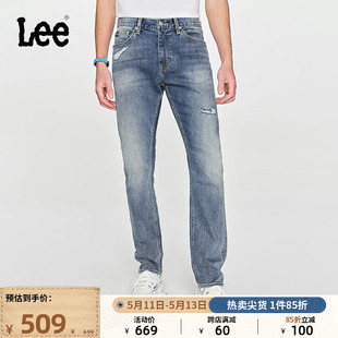 Lee24春夏新品 潮流LMB1007092VA 中腰锥形中浅蓝男牛仔裤 709修身