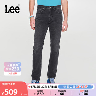 潮LMB1007093YS Lee24春夏新品 709修身 锥形黑色男牛仔裤 385