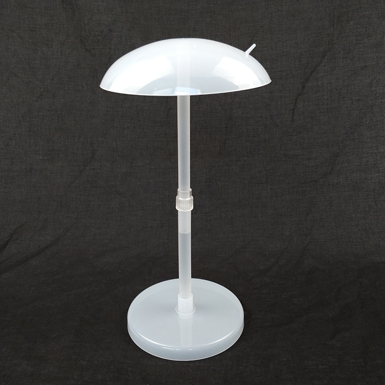 假发塑料支架 可升降支撑假发架 橱窗展示用发块头套简易展示架