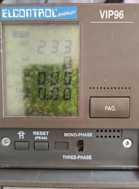 ELCONTROL PowerMeter VIP96 RS 313-249 电压电流功率因数电能表