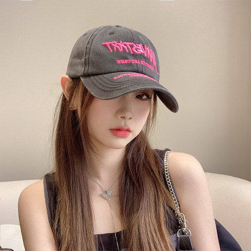 鸭舌帽女四季百搭显脸小棒球帽