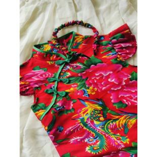 改良女童旗袍夏季薄款清新中国风连衣裙小女孩走秀古筝画布服日常