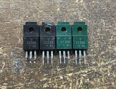 两对价格 进口拆机 同编号黑绿对管 C3298 A1306