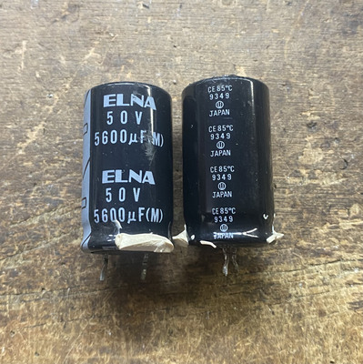 一对价格 进口拆机 伊娜ELNA滤波电容 50V5600UF