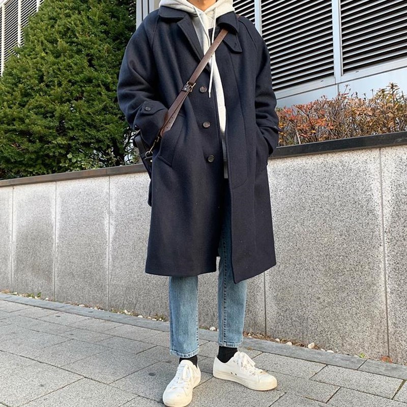 加厚毛呢大衣冬季宽松